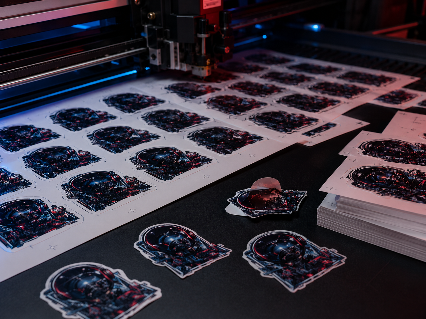 Sticker Sheets production sample